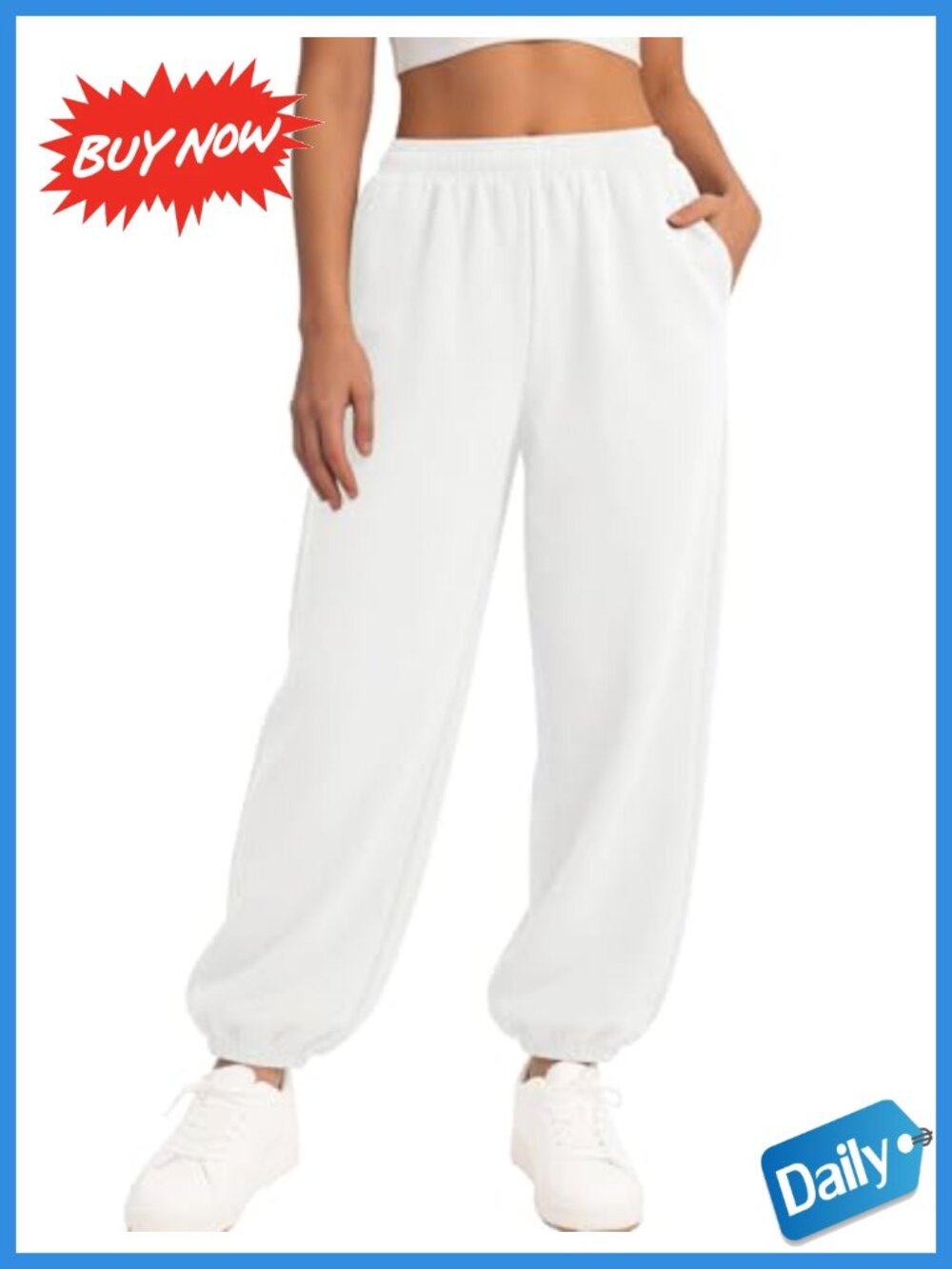 LOMON Fleece Wide Leg Sweatpants Women Baggy Joggers Gym Lounge Pants